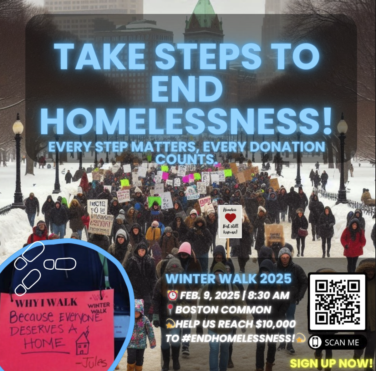 Flyer promoting this year's (2025) winter walk